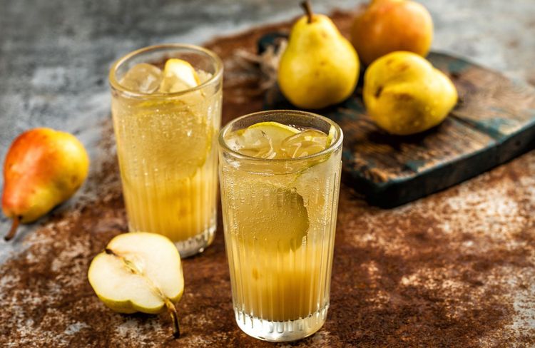 La recette de la boisson pétillante aux poires, riche en probiotiques