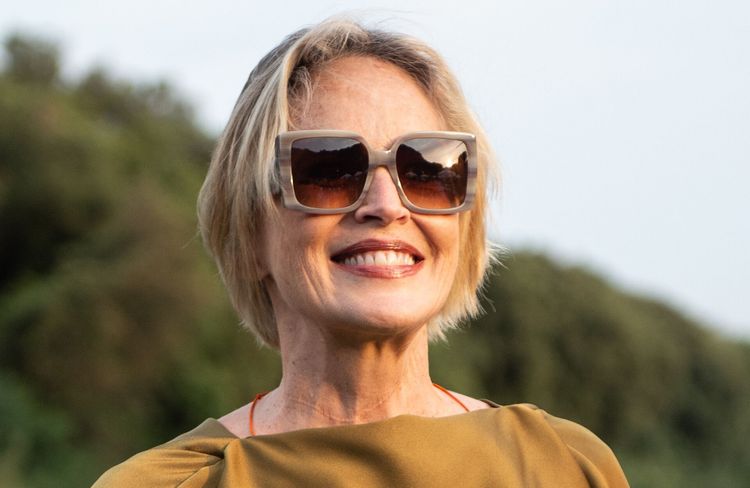 À 67 ans, Sharon Stone s’affiche seins nus sous une robe transparente