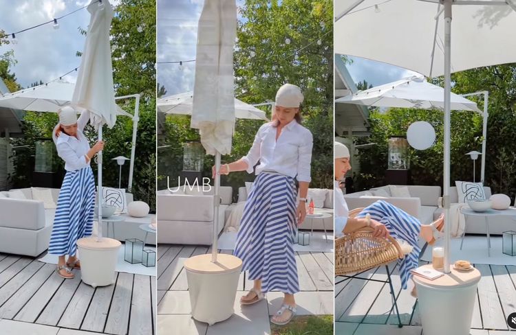 IKEA hack : réaliser un pied de parasol sur roulette
