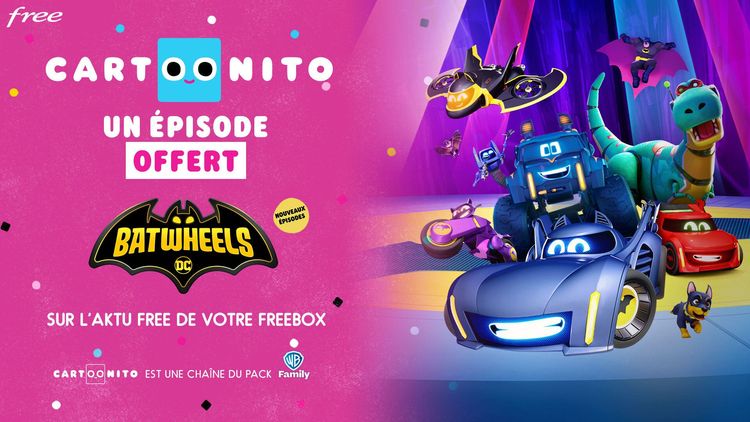 Profitez d'un épisode offert de Batwheels, la série inédite de Cartoonito