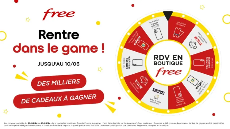 Participez au Grand Jeu Concours National dans les Boutiques Free ! 🎉