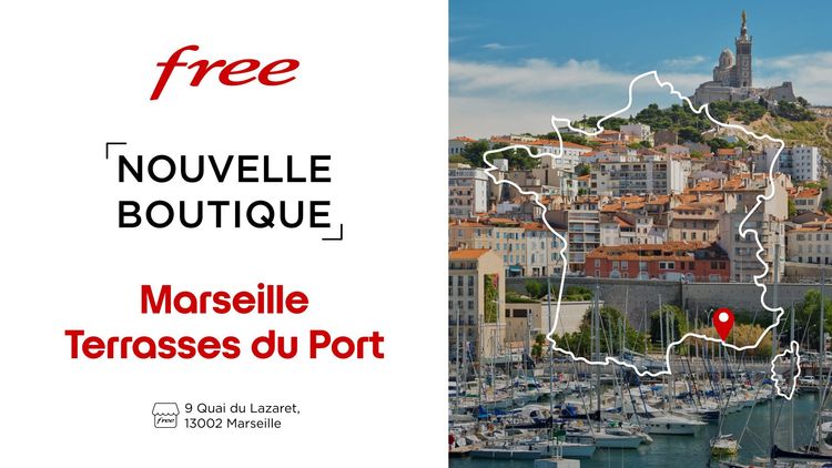 Ouverture d'une nouvelle boutique Free à Marseille