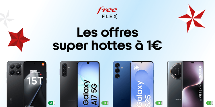 Offres super hottes Free mobile : Un smartphone récent pour seulement 1 € à la commande