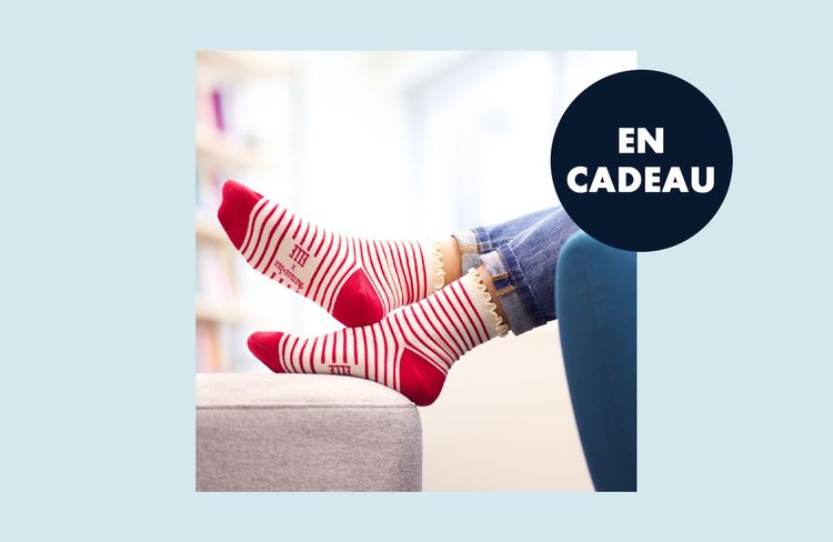 En cadeau avec votre magazine ELLE : les socquettes Armor-lux