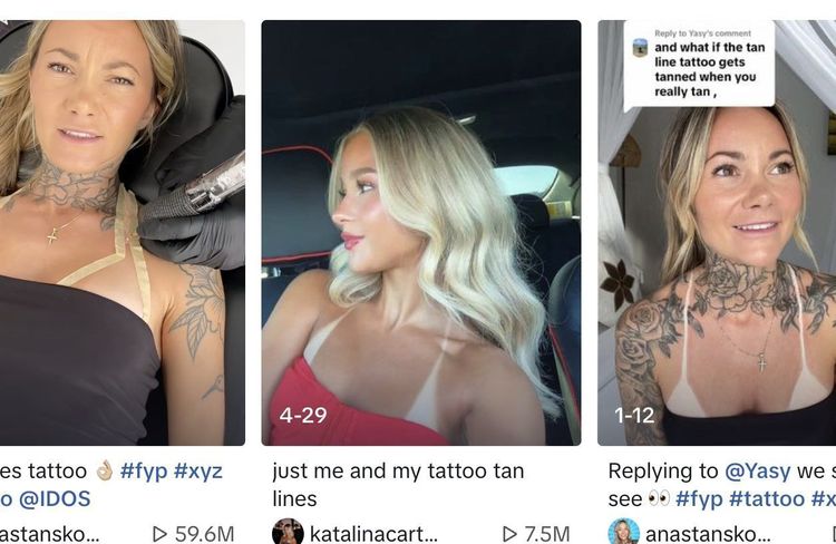 Se faire tatouer des marques de bronzage : cette tendance insolite agite les réseaux sociaux