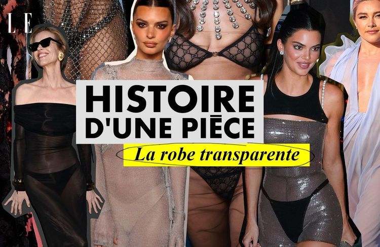 Histoire d’une pièce : la robe transparente, des podiums à l’interdit cannois