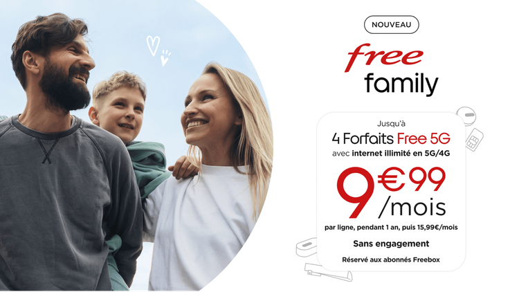 Free Family : des forfaits mobiles à prix réduit avec votre box Free