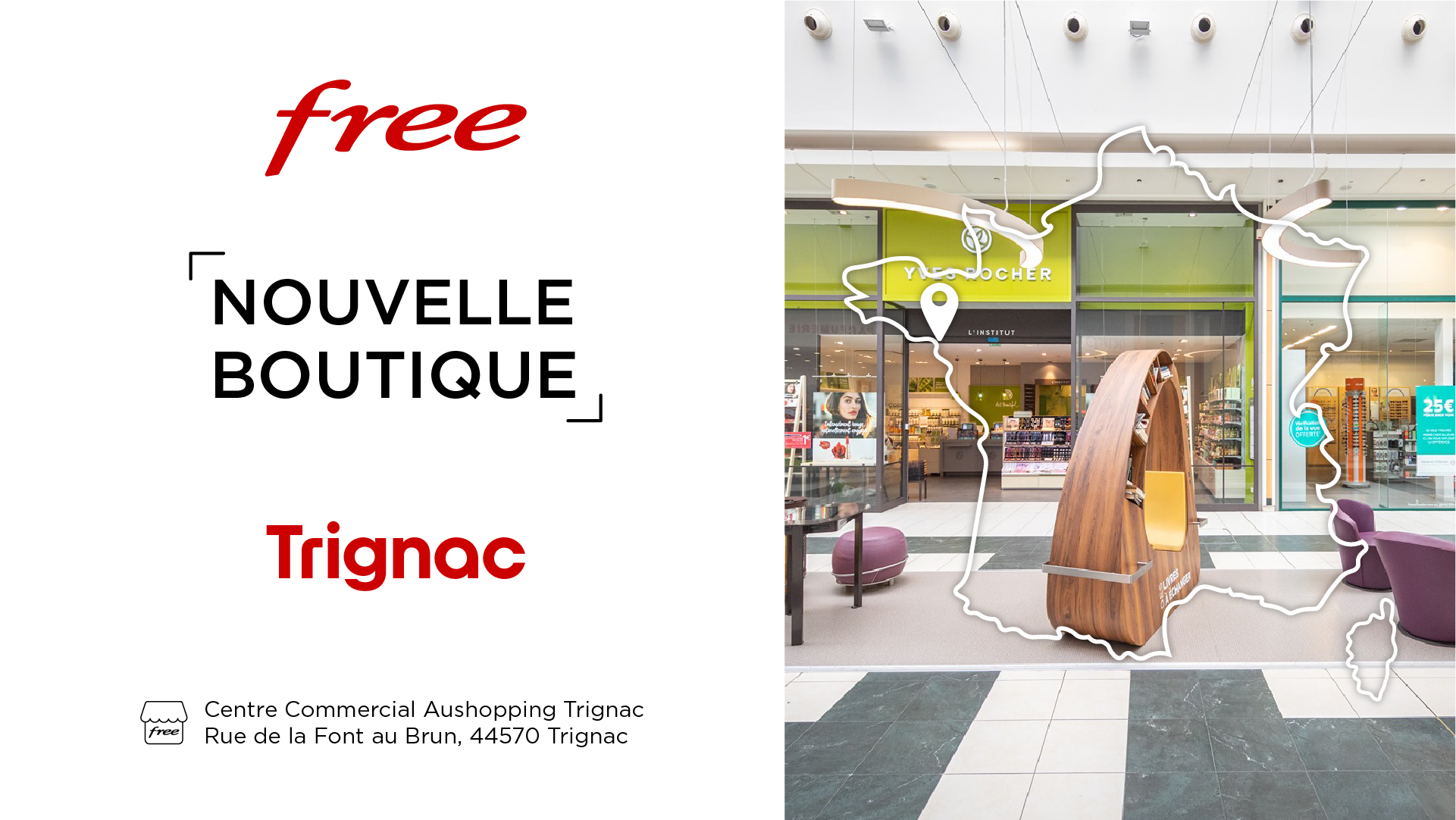 Découvrez la nouvelle boutique Free de Trignac