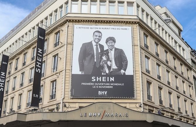 Après son ouverture au BHV, Shein enregistre une baisse des ventes