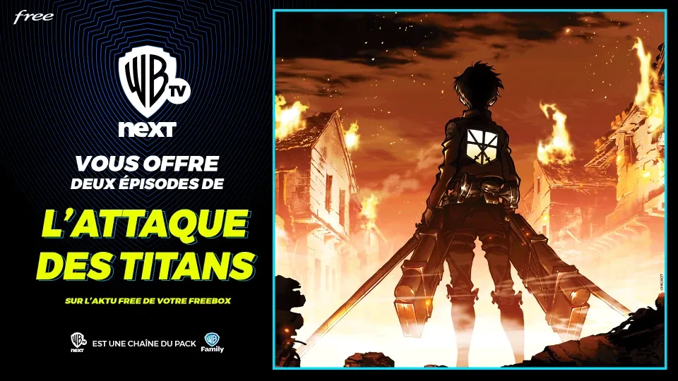Découvrez gratuitement les deux premiers épisodes de L'Attaque Des Titans avec Warner TV Next