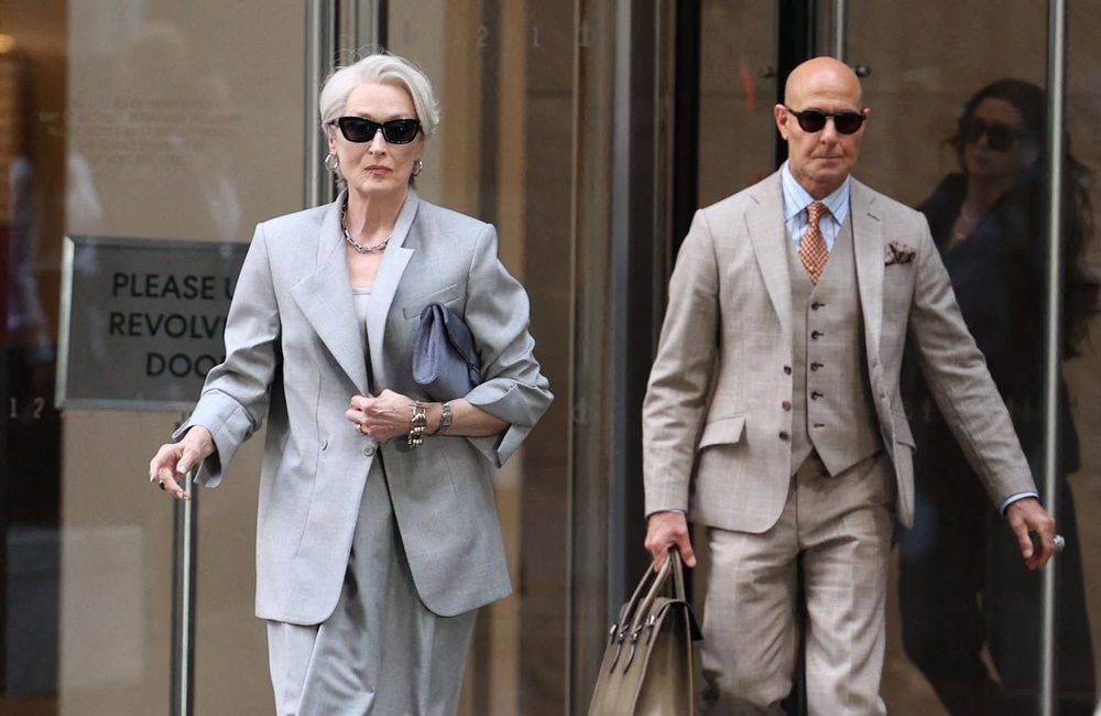 Fashion Week de Milan : Miranda Priestly et Nigel reprennent leurs rôles cultes au premier rang du défilé Dolce & Gabbana