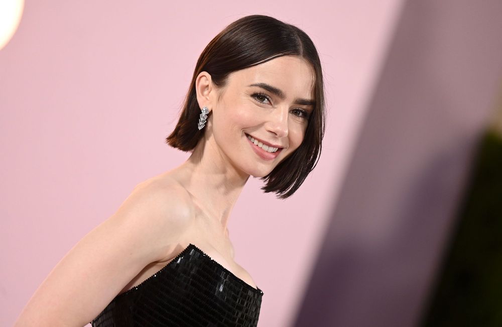 Lily Collins troque ses longueurs pour le carré que l'on voudra toutes à la rentrée