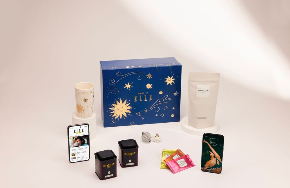Votre box gourmande avec ELLE à Table x Dammann Frères en édition limitée