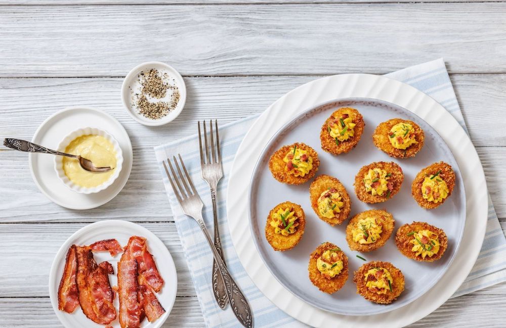 Voici la recette facile d'œufs frits croustillants pour un apéro réussi