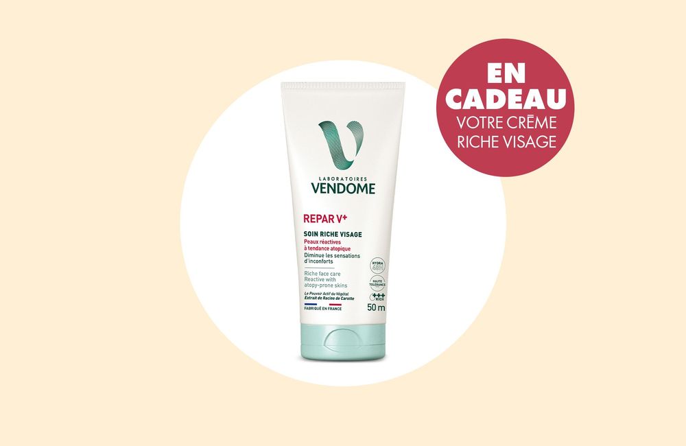 En cadeau avec votre magazine ELLE : votre crème visage des Laboratoires Vendôme