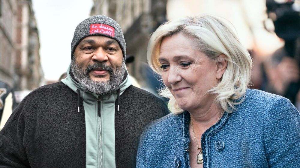 Sous bracelet électronique, Dieudonné vole au secours de Marine Le Pen : "On nous empêche de…"