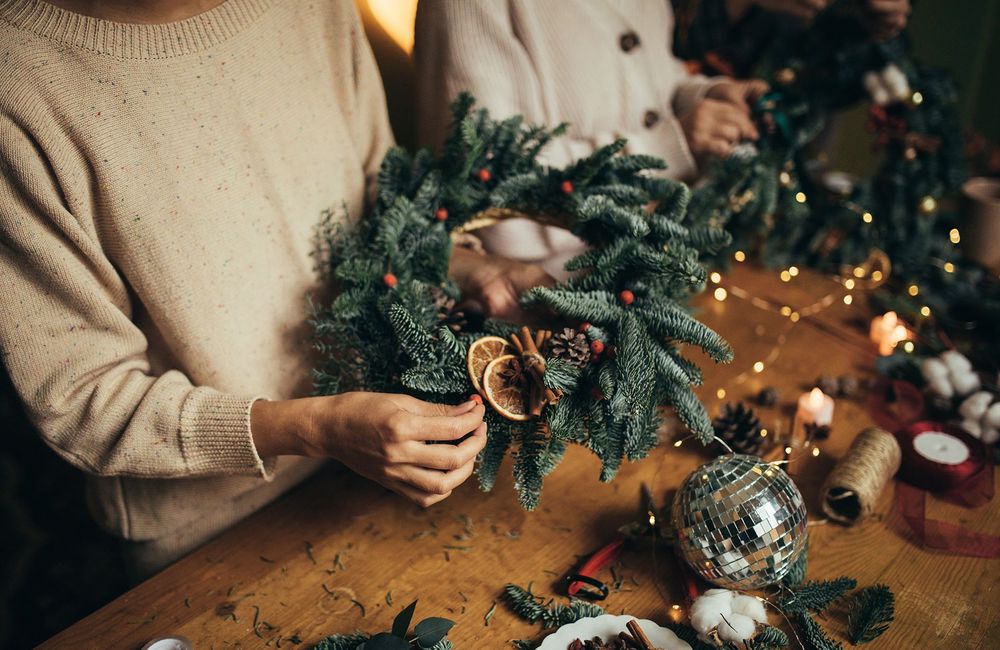Et si on transformait nos pommes de terre en jolie couronne de Noël ?