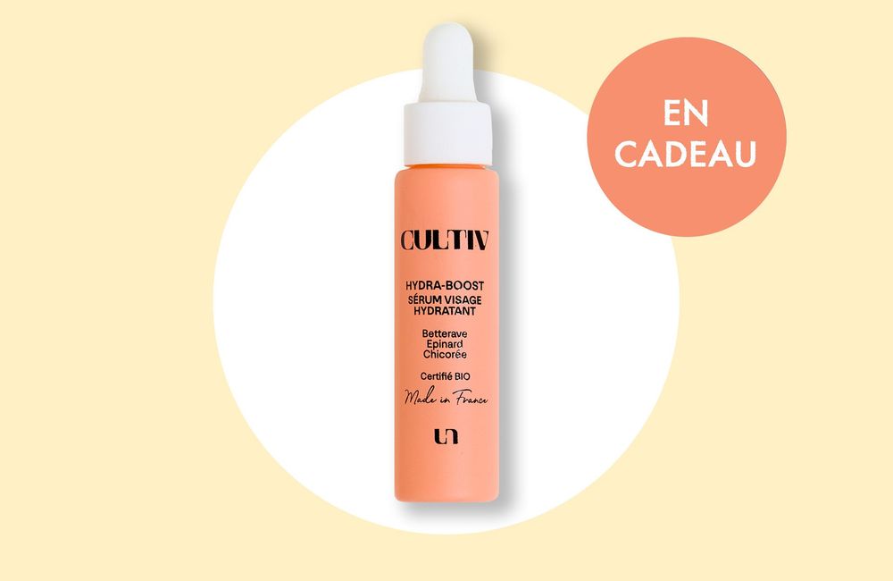 En cadeau avec votre magazine ELLE : un sérum visage hydra-boost Cultiv