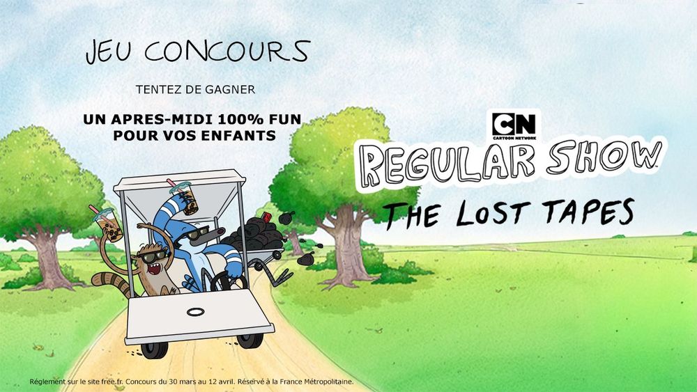 Un skatepark, du street art et Regular Show : participez au super jeu-concours Free x Cartoon Network