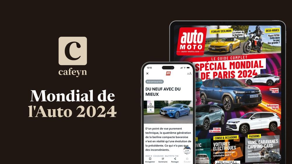 Le mondial de l'auto, c'est aussi sur Cafeyn !