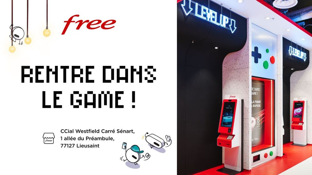 Free ouvre un nouveau concept store : Free To Play, une expérience révolutionnaire dans l'univers des boutiques Free