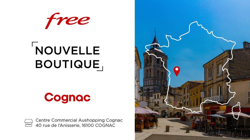Free ouvre une nouvelle boutique à Cognac !