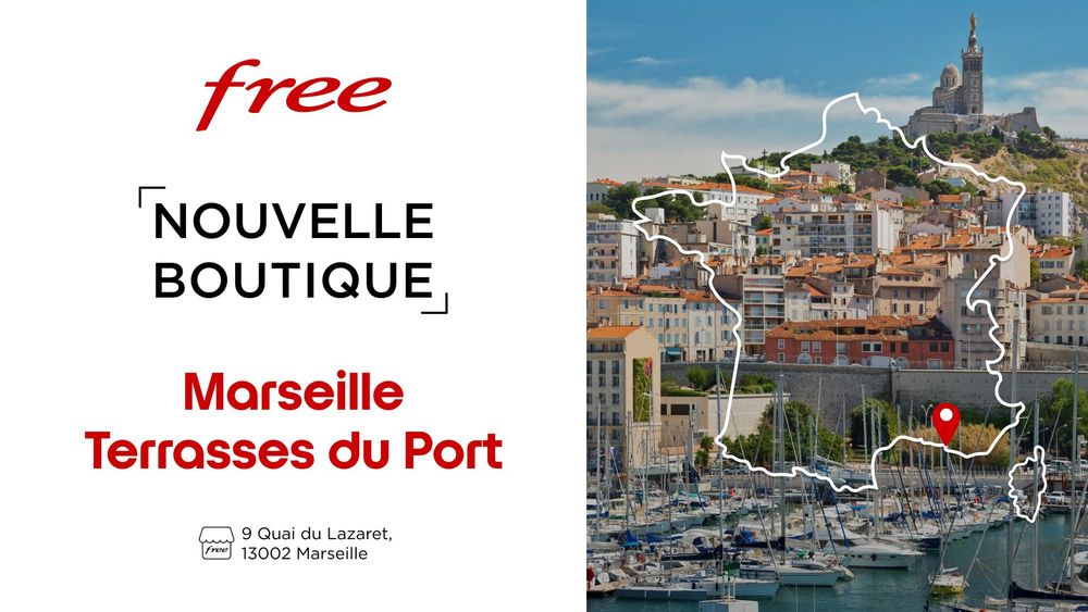 Ouverture d'une nouvelle boutique Free à Marseille