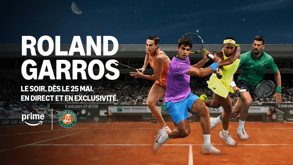 Regardez Roland-Garros sur Prime Video avec votre offre Freebox