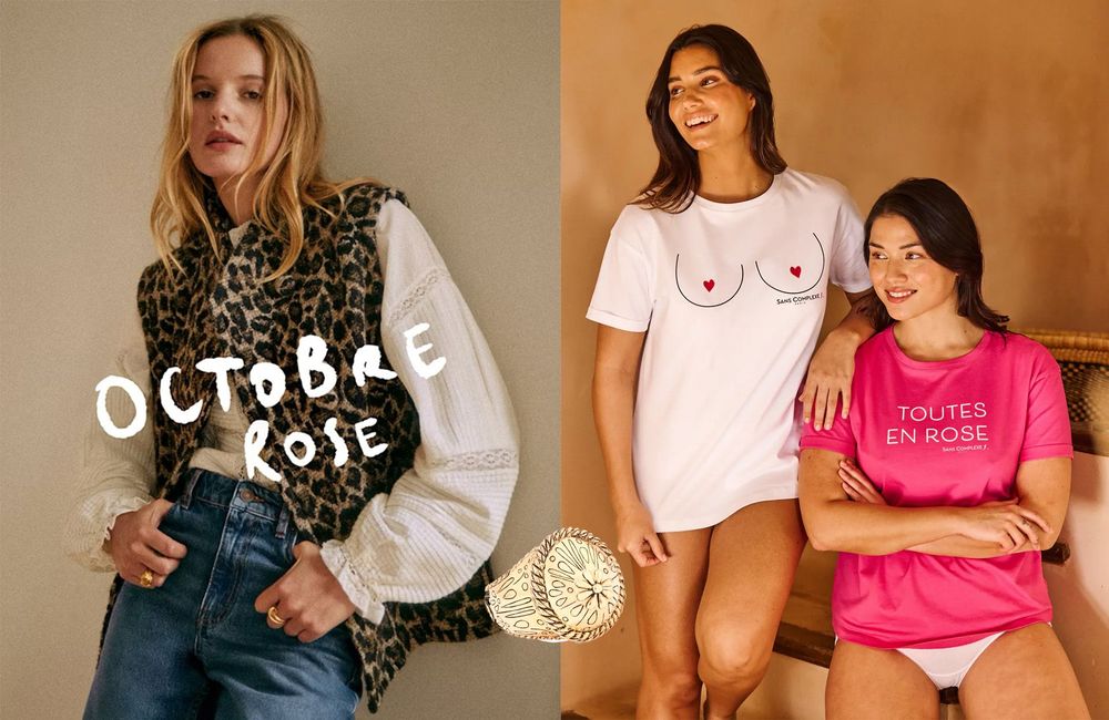 Le best of mode de la semaine : un sweat doudou, une bague graphique… des créations engagées pour soutenir Octobre Rose