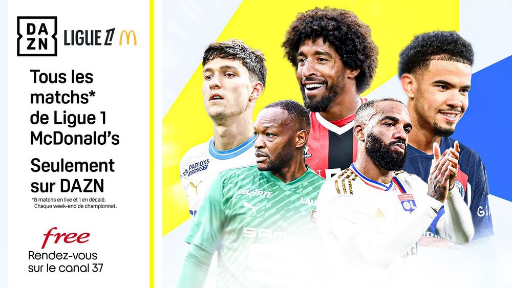 Nouveau : La Ligue 1 McDonald's avec DAZN sur votre Freebox