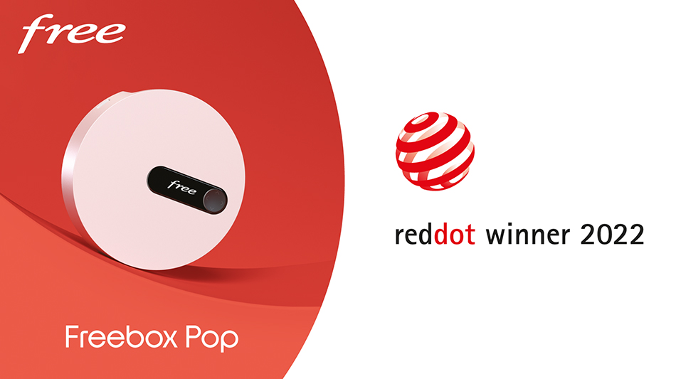 Free remporte le Red Dot Award 2022 pour son Server Freebox Pop