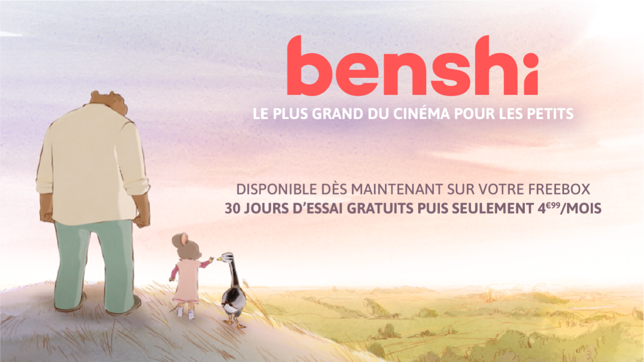 Freebox TV : Benshi le nouveau service de VOD par abonnement pour les enfants de 3 à 11 ans