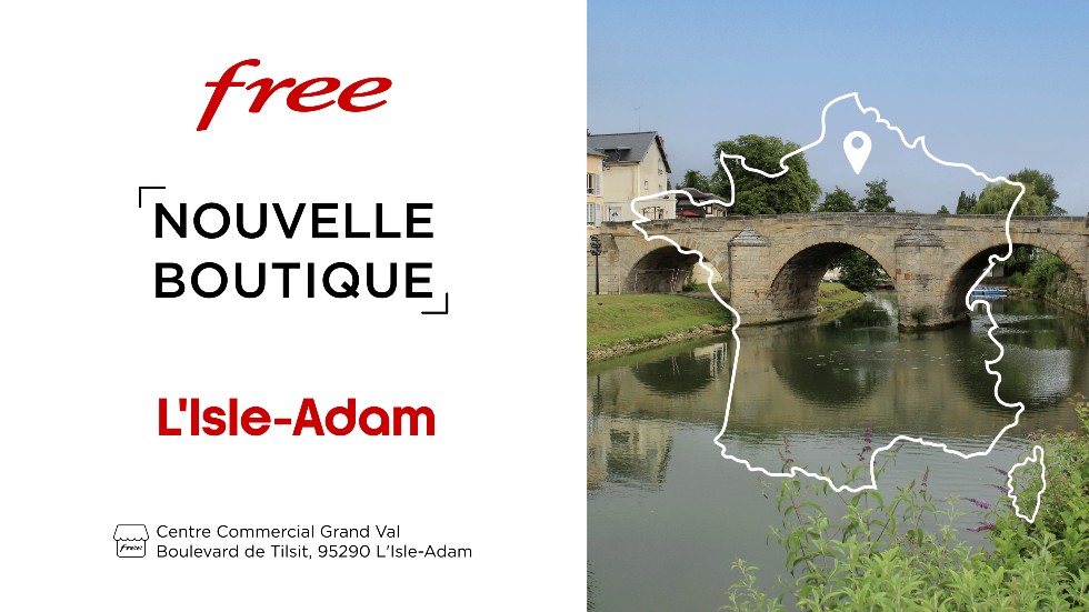 Découvrez la nouvelle boutique Free à L’Isle-Adam